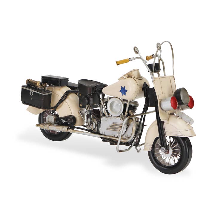 Archie Early 1900's Police Motorcycle Model for wholesale by Cheungs Home Decor