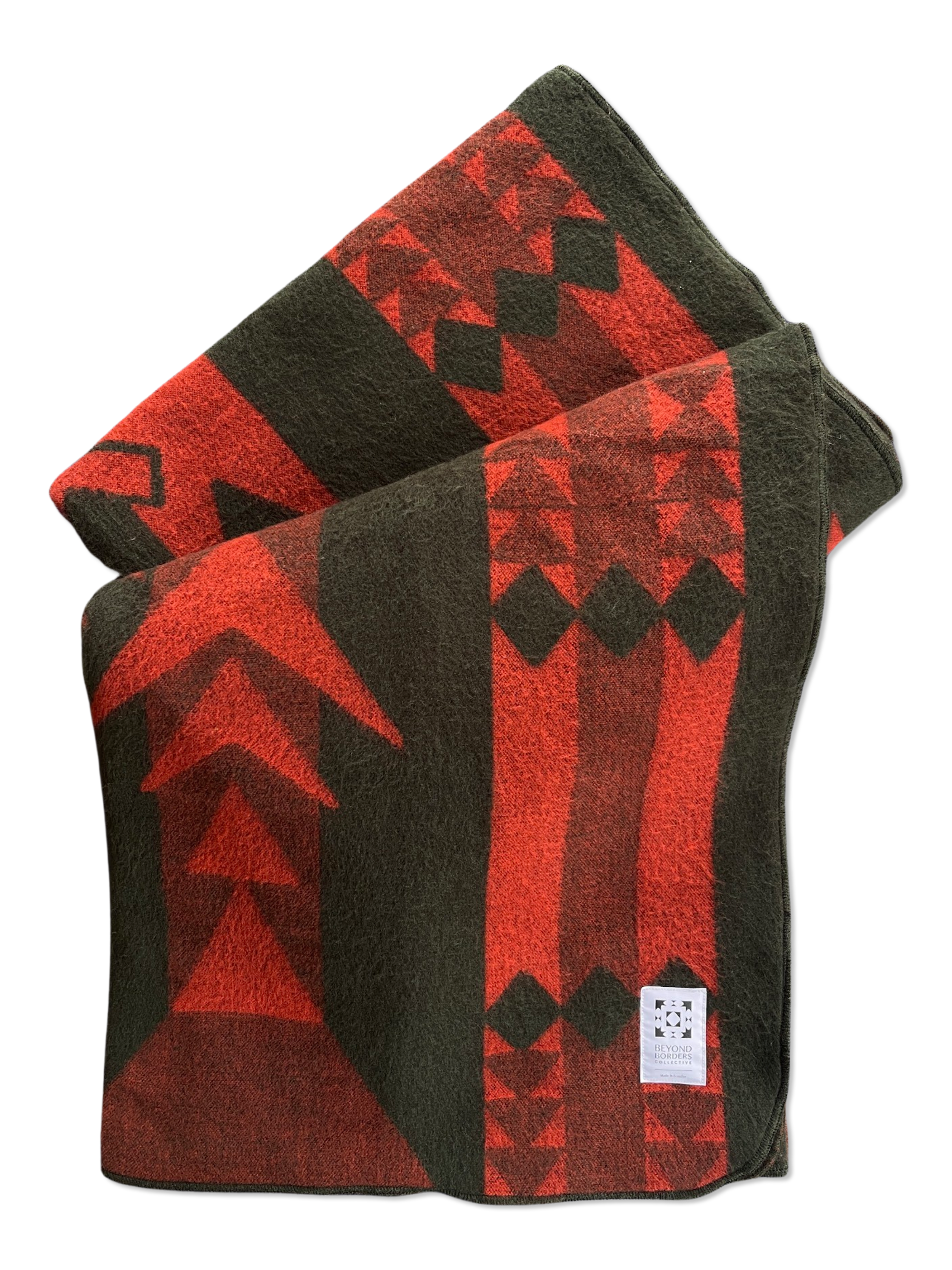 Beyond Borders Collective | Artisan-Made Blankets & Throws - Wholesale Throw Blanket - Loja Blanket - Dark Moss4