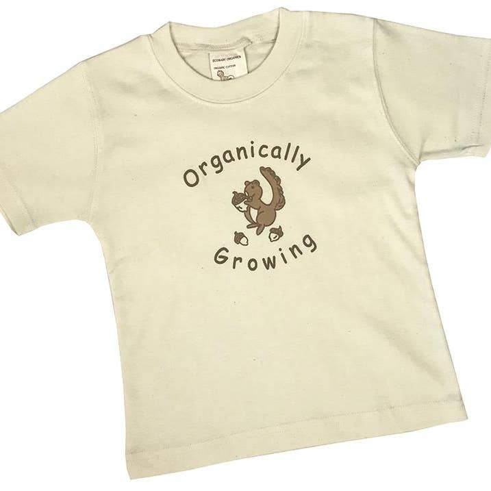 Organic Baby Tee 1-2 year - Squirrel for wholesale by Healthy Body Head To Toe
