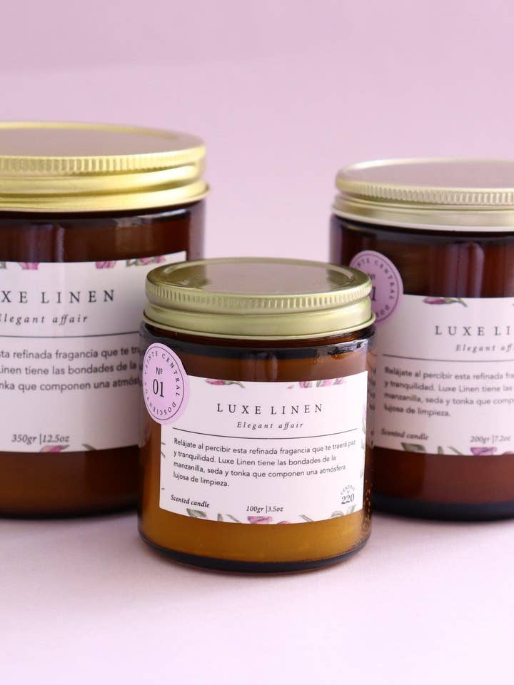01 | Sleep Aid | Bougie en lin de luxe | Bougie parfumée pour la vente par Central 220