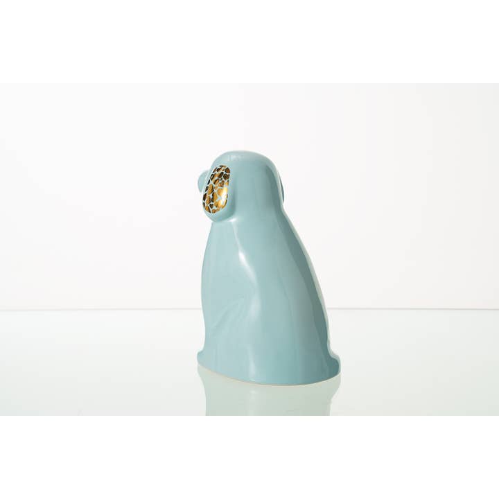 Pulvis Art Urns - Wholesale Pet Urn/Keepsake Box - "Cuddle" Pet Urn for Dog - Baby Blue | Ceramic3