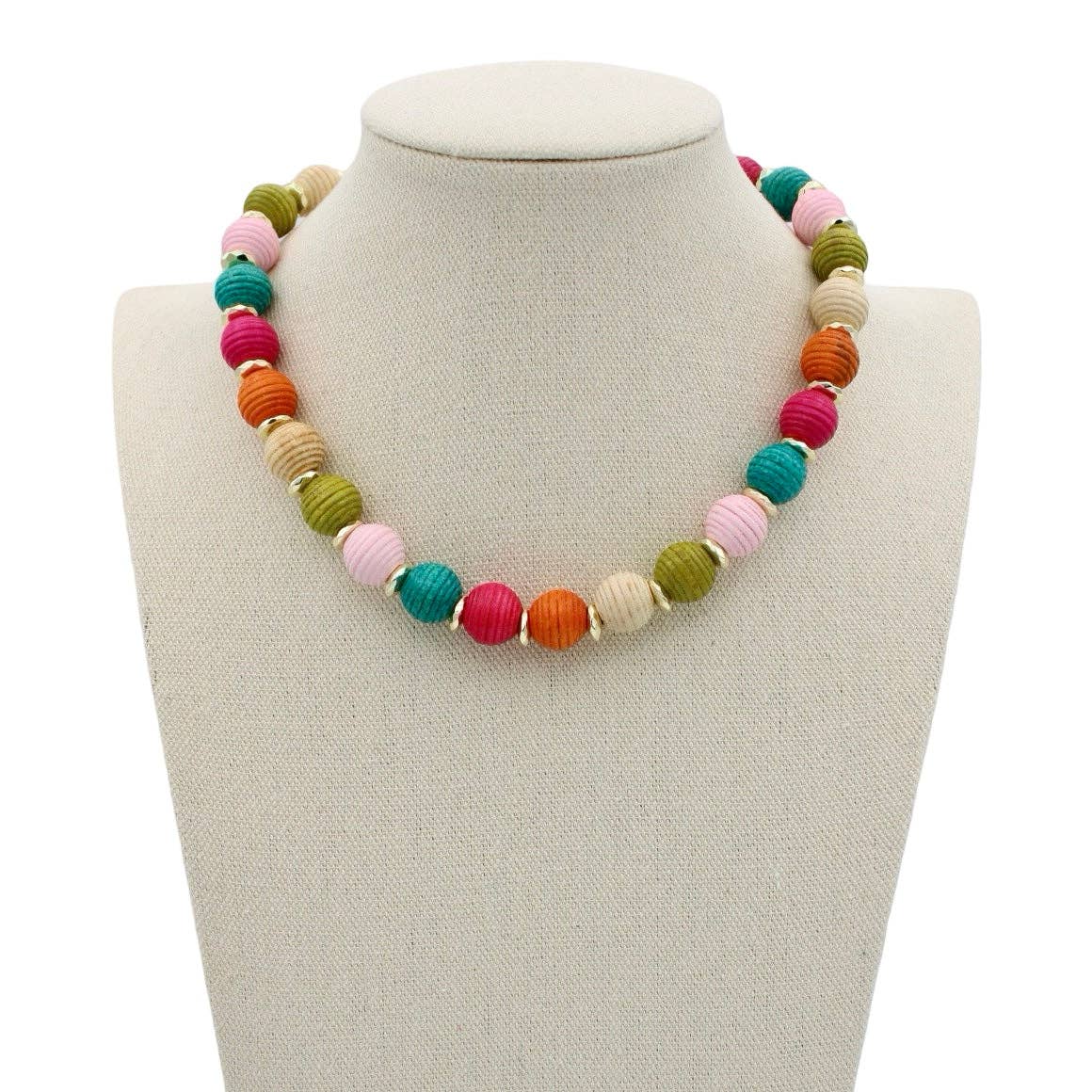 Traci's Beads - Wholesale Beaded/Pearl Necklace - Bali Necklace - Multi1