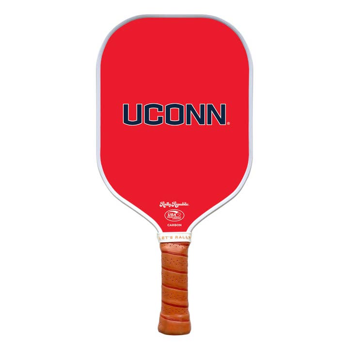 Pagaia da pickleball UConn Huskies Red Primary Mark (B2B) per la vendita all'ingrosso da parte di Rally Republic