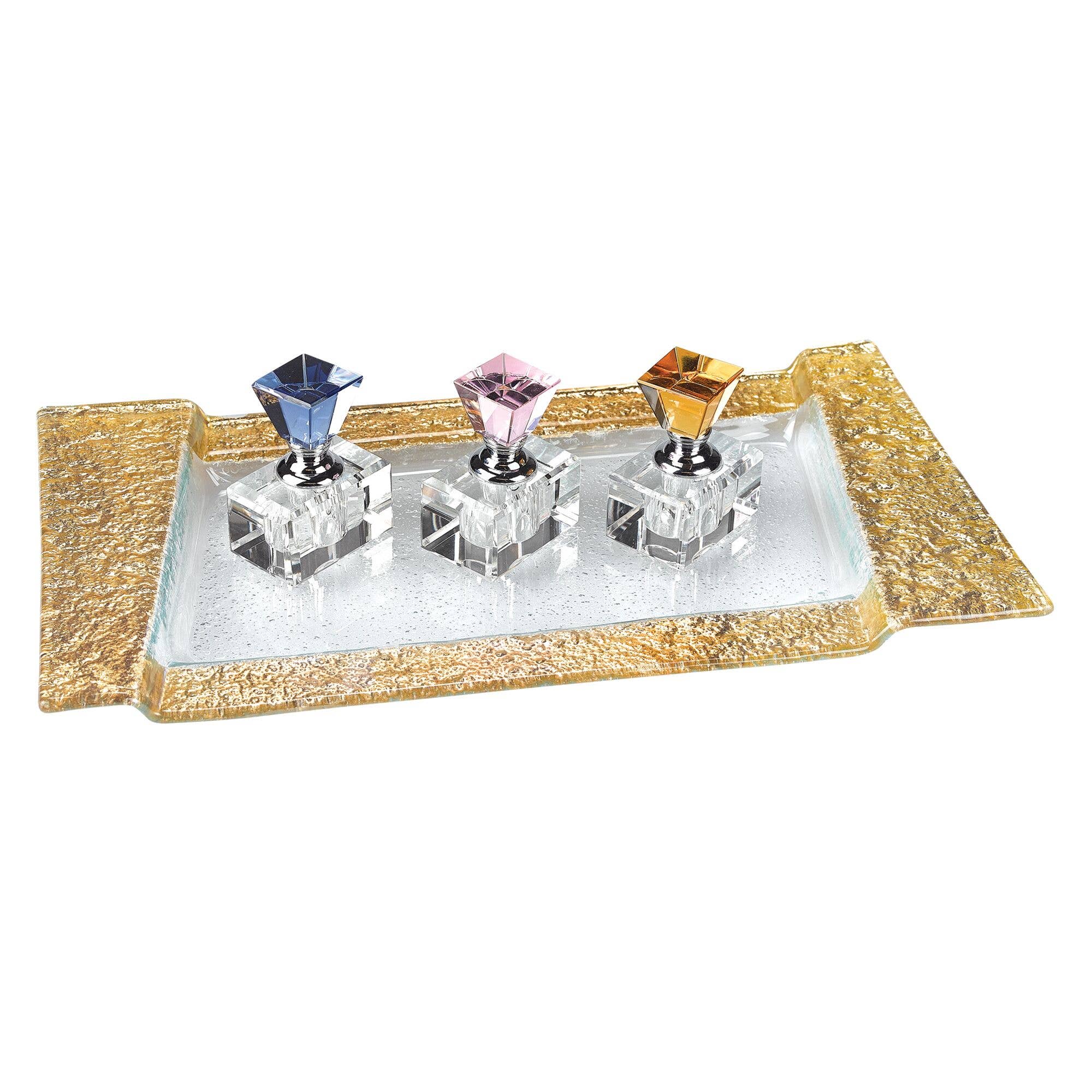 Badash - Wholesale Perfume/Eau de Toilette - Rainbow 3 Pc Crystal Perfume Bottle Set2