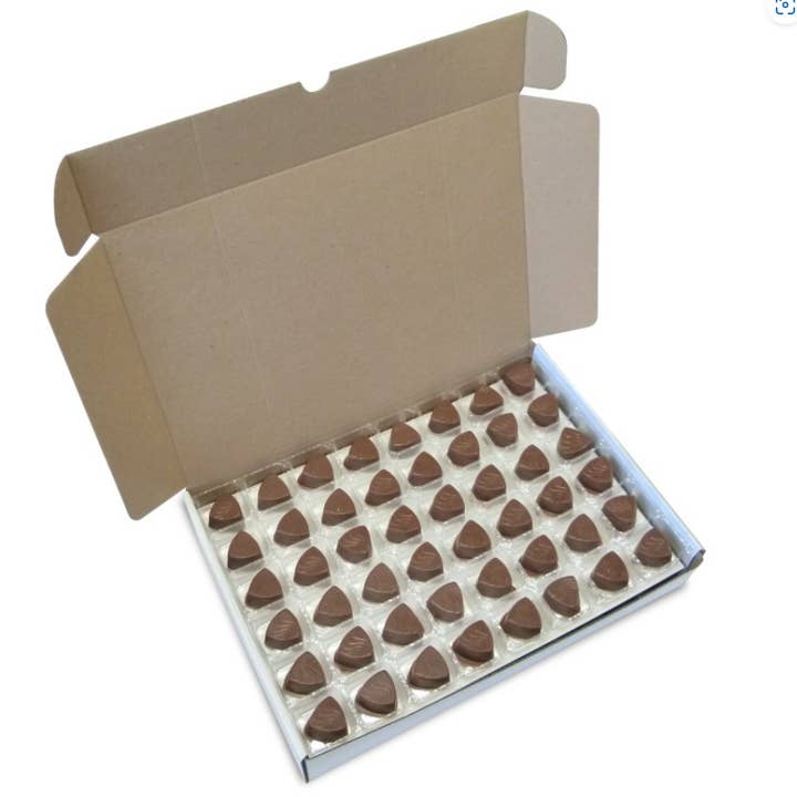 UK ONLY  Melting Milk Chocolate Orange Triangle for wholesale by Hames Chocolates