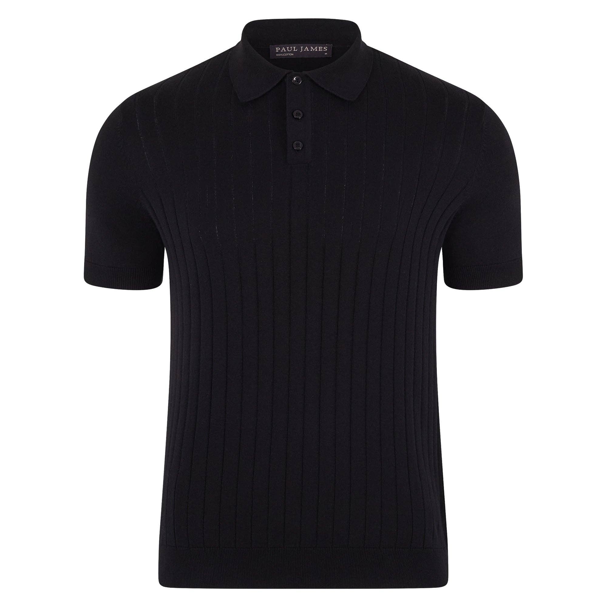 Paul James Knitwear - Wholesale Polo - Men's - Mens Ultra Fine Cotton Selection Knit Polo Shirt4