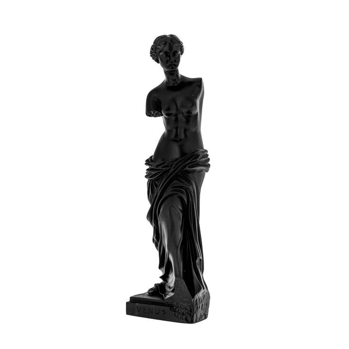 ARTIA LTD – Engroshandel Skulptur – Afrodite af Milos eller Venus de Milo Statue, 23cm Sort Farve