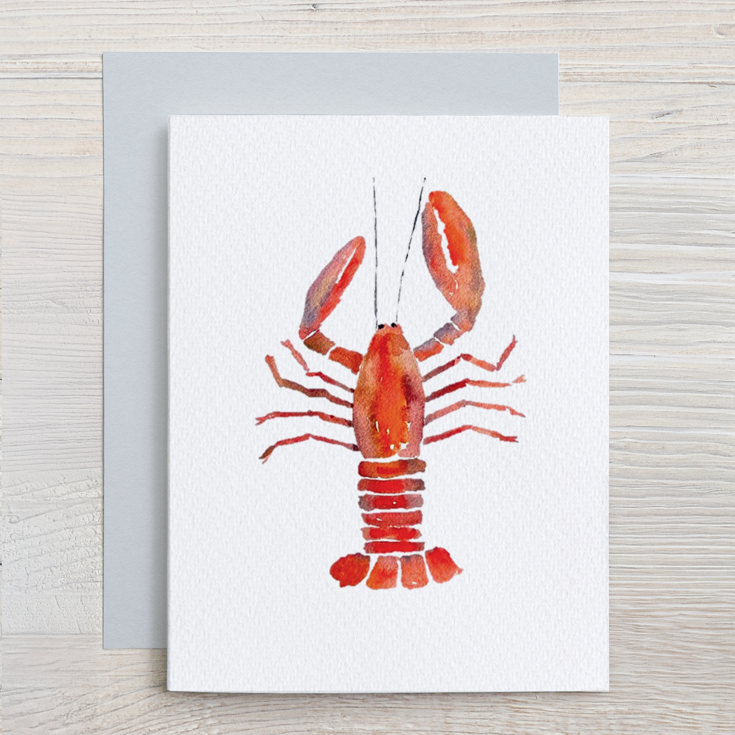 Waterline Studio - Wholesale Stationery/Notecard Set - Watercolor Coastal Card Set: 6 Assorted Shell & Buoy Designs5