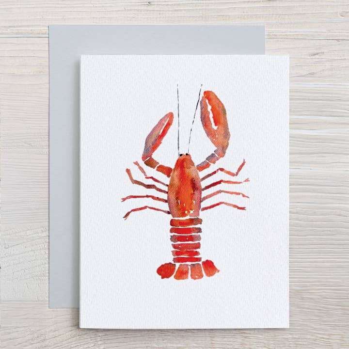 Waterline Studio - Wholesale Stationery/Notecard Set - Watercolor Coastal Card Set: 6 Assorted Shell & Buoy Designs5