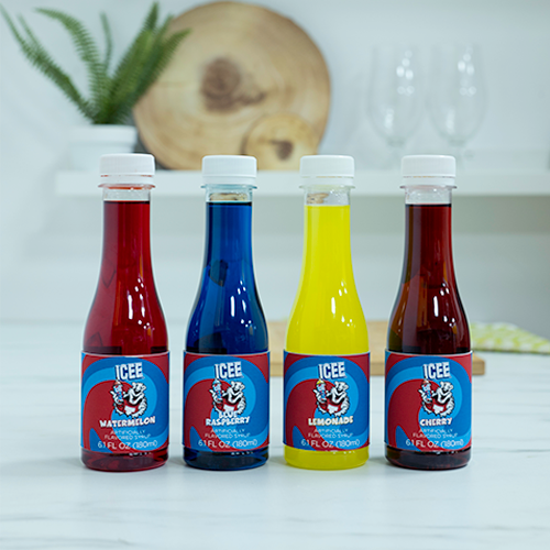Fizz Creations Inc - Vente Sirops aromatisés - Pack de 4 sirops ICEE - Pastèque/Citron/Framboise bleue/Cerise2