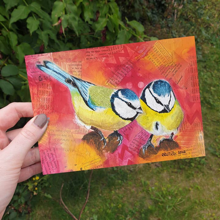 Pete & Ann De Blå Bröst - Gratulationskort för wholesale av Robin Dallen Art