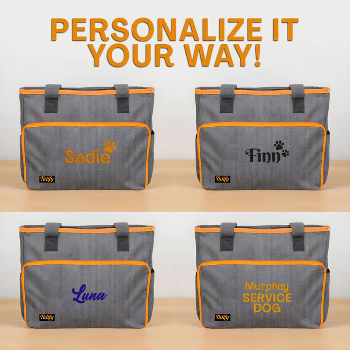 Gradzo - Wholesale Pet Treat Bag - Dog - Personalized Dog Travel Bag and Accessories - Gray
