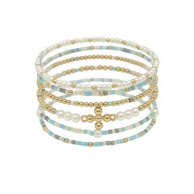 Meghan Browne Style - Wholesale Beaded Bracelet - GATES TURQUOISE