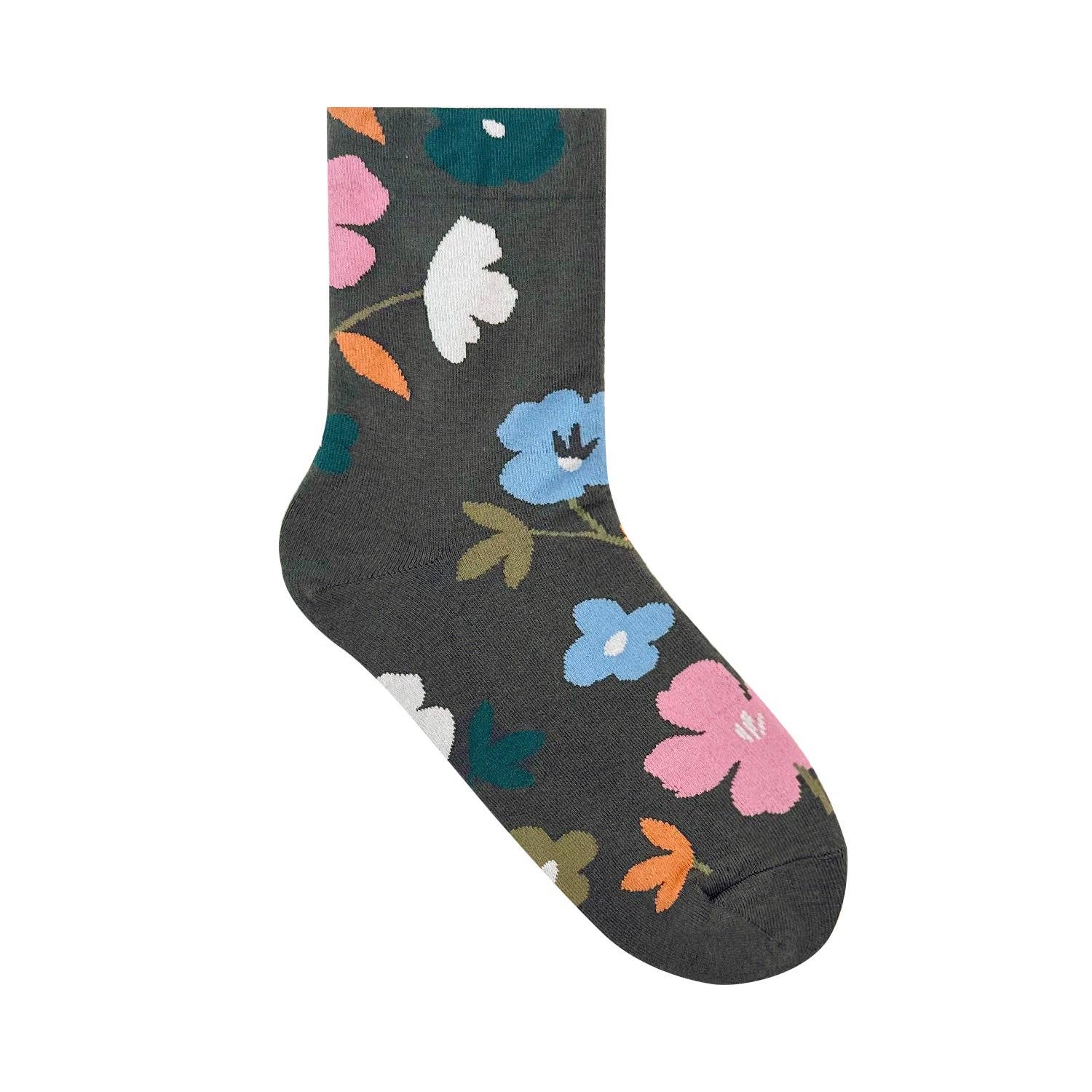7DAYSSOCKS - Wholesale Socks - Women's - Women's Crew Fleur 2 Socks3