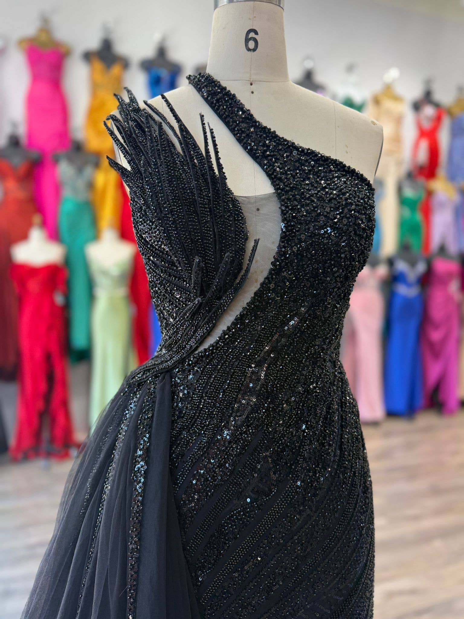 La Veneto - Wholesale Dress - Women's - LAPIS LUXE BEAD GOWN5