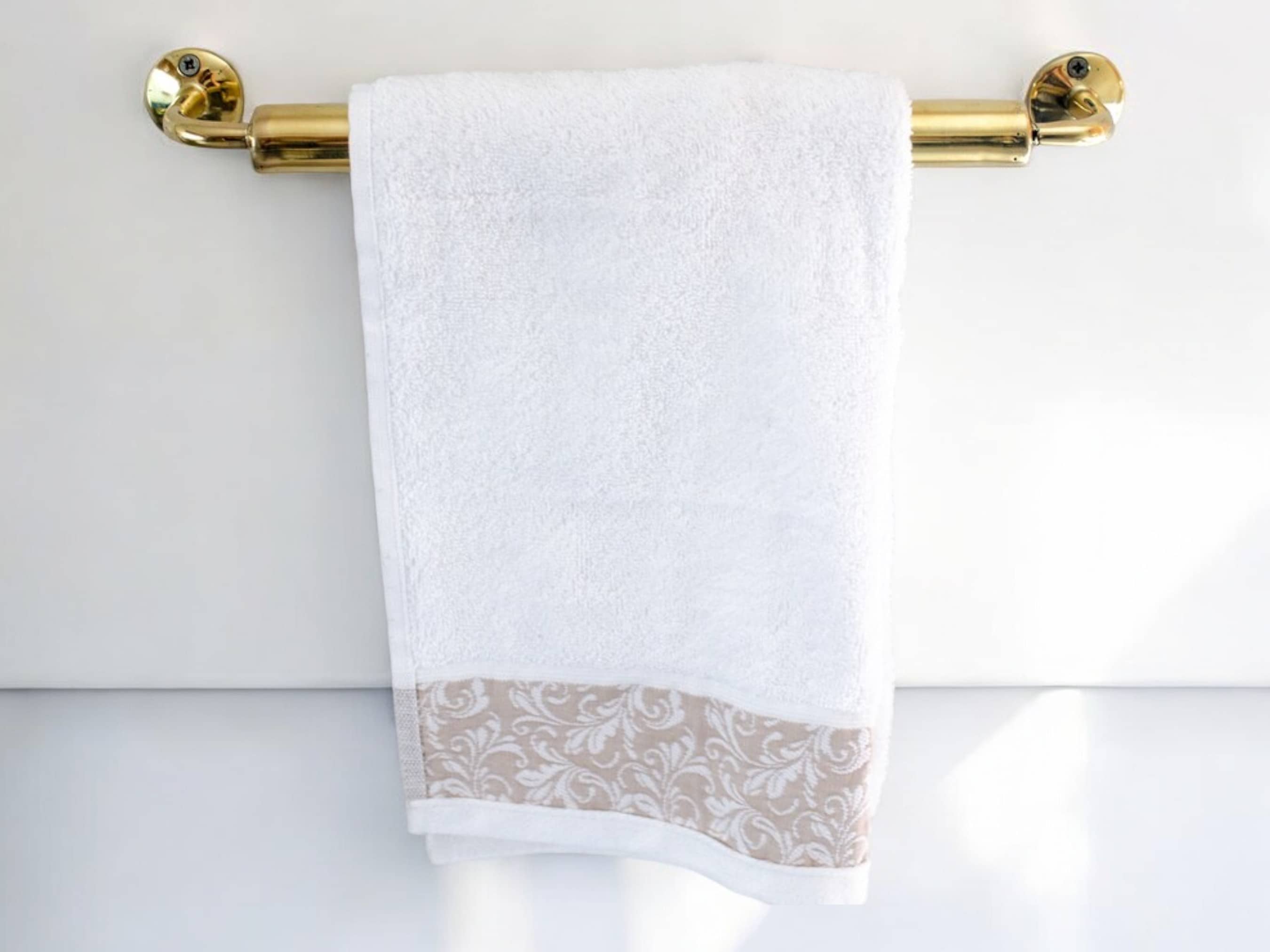 Moroccantastics - Wholesale Towel Holder/Hanger - Elegant Brass Towel Holder for Bathroom - Stylish Wall-Mounted Towel Rack1