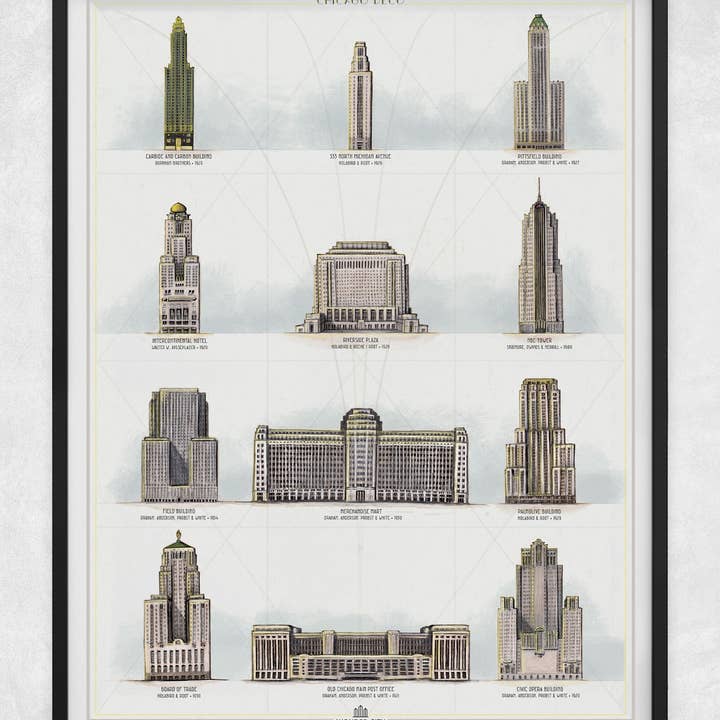 Wonder City Studio - Wholesale Art Print - Art Deco Of Chicago1