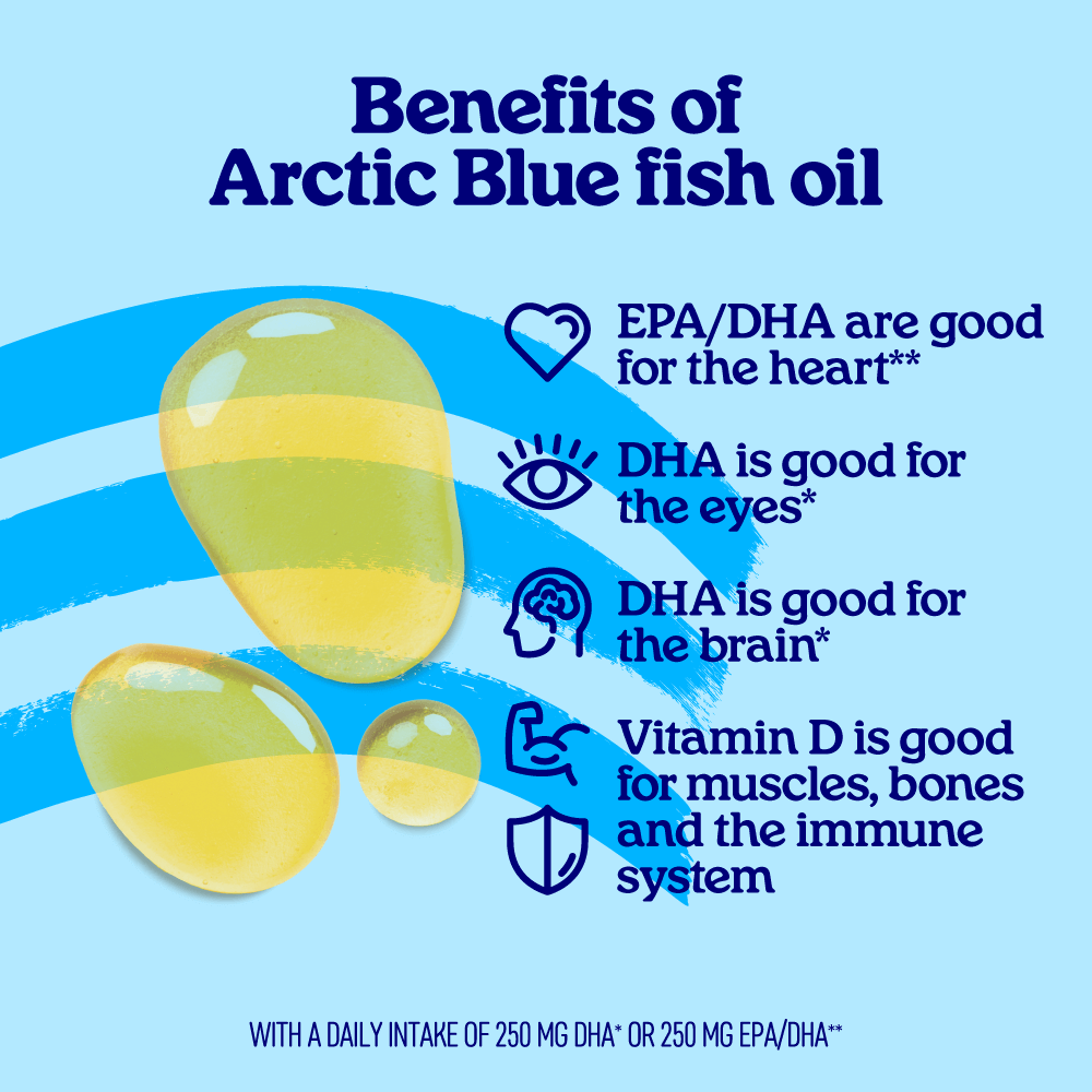 Arctic Blue – Suplemento/vitamina oral por atacado – Óleo de Peixe Kids com DHA, EPA e Vitamina D3 - MSC (frasco 150 ml)3