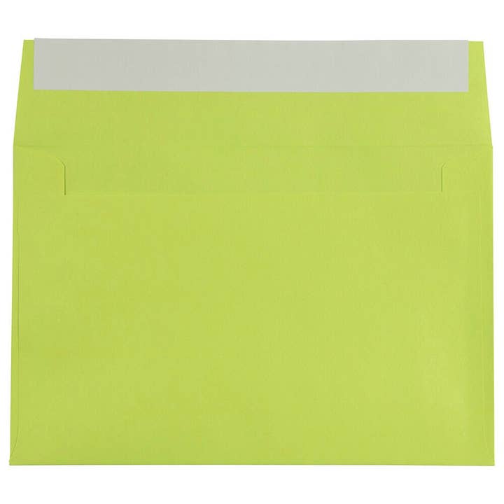 A9 Envelopes, Peel & Seal, 5.75 x 8.75, Ultra Lime, 1000 for wholesale by JAM PAPER
