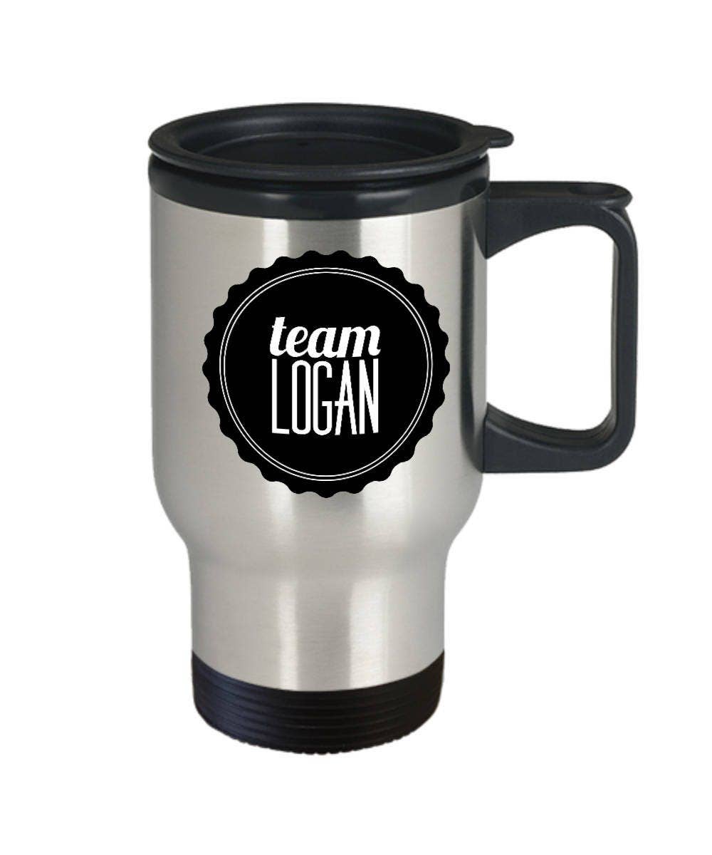 CustomHappy - Vente Gourde/bouteille isotherme - Mug Team Logan - Tasse de voyage - Gobelet isolé1