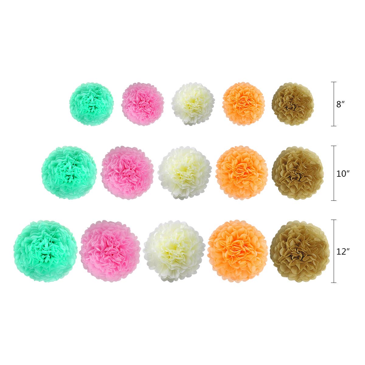 Your Party Box - Vente Décalcomanie – décorations de fête - Pompons en papier//Fleurs en papier//Décorations de fête0