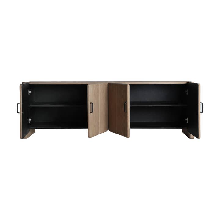 Kodu Home Design - Wholesale Console Table - Light brown ash wood TV stand 1801