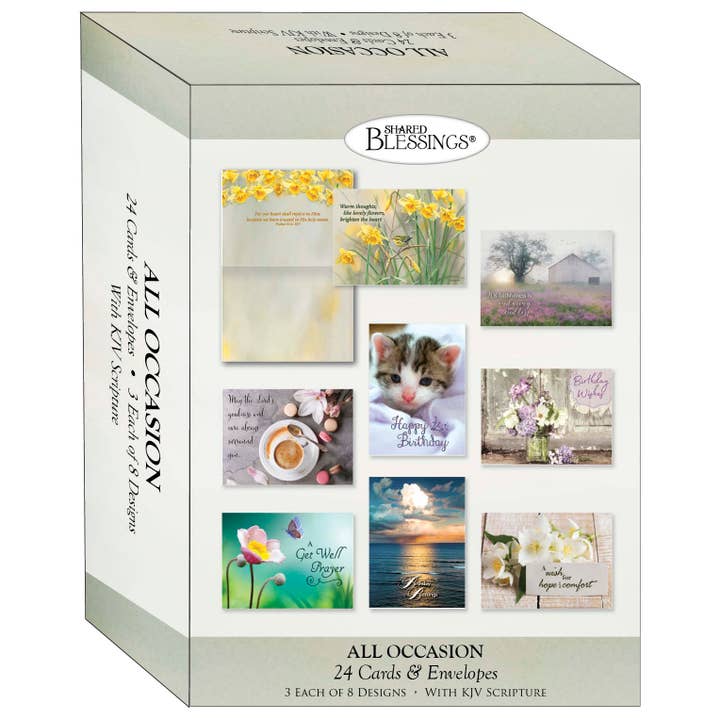 Crown Point Graphics - Wholesale Birthday Card - All Occasion Large Assortment - 24 Cards