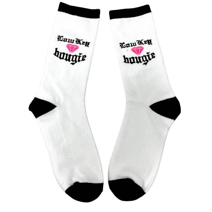 Low Key Bougie Socks for wholesale by Effie's Paper