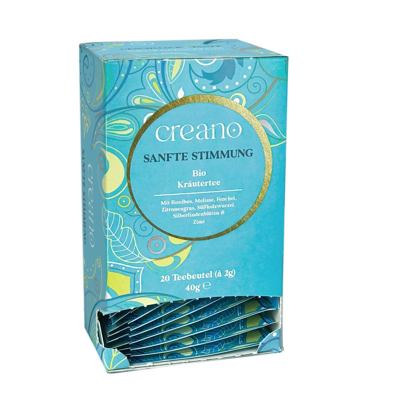 Creano - Wholesale Tea Bags - Pack of 20 organic tea bags for a soft mood*4