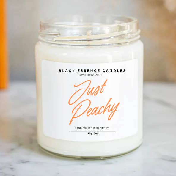 Solo Peachy per la vendita all'ingrosso da parte di Black Essence Candles