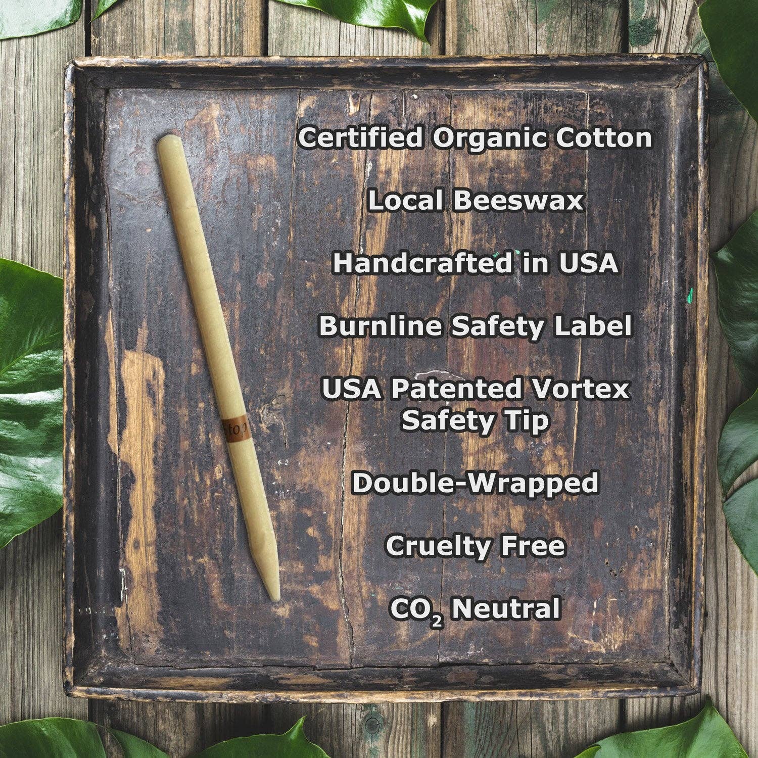 Healthy Energy Amazing Life - Wholesale Tapered Candle/Candlestick - Unscented Beeswax Ear Candles by Doc Harmony7
