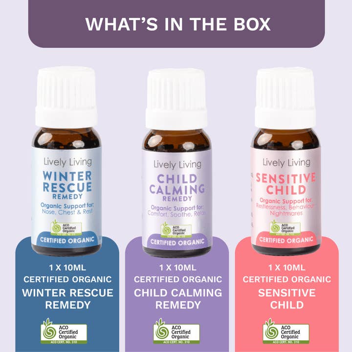 Lively Living - Wholesale Essential oil - Bambino - Certified Organic Essential Oil Trio9
