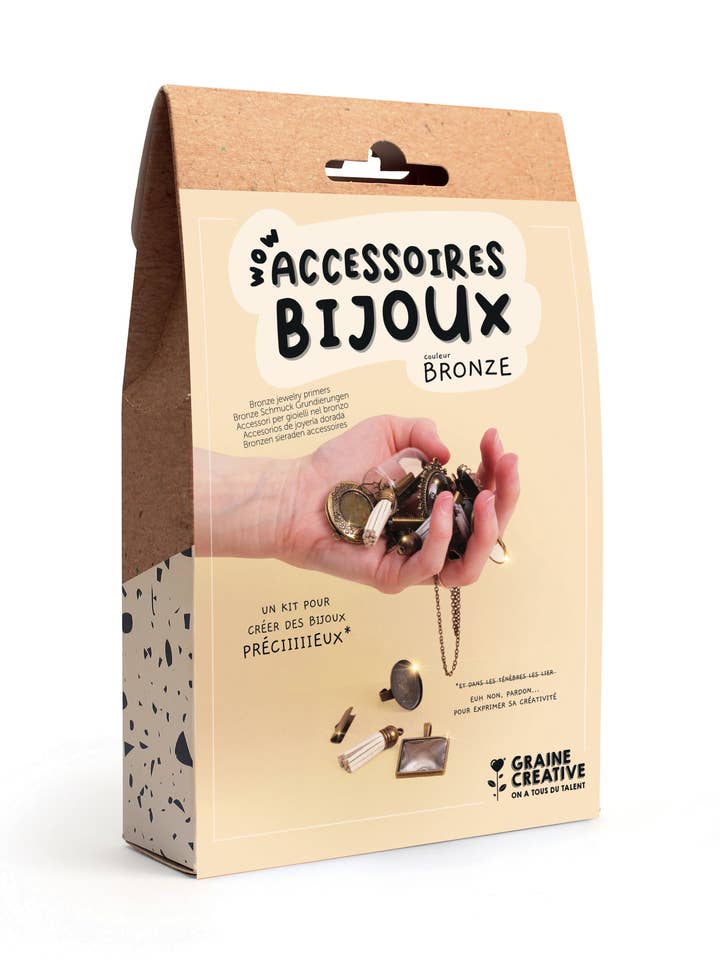 BRONZE-SCHMUCKSET 130 x 200 x 40 mm für den Großhandel von Graine Créative