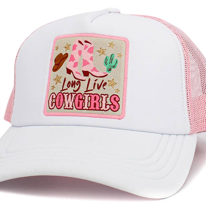 KBETHOS - Wholesale Truckerpet - Dames - Long Live Cowgirls Meshback balpet11