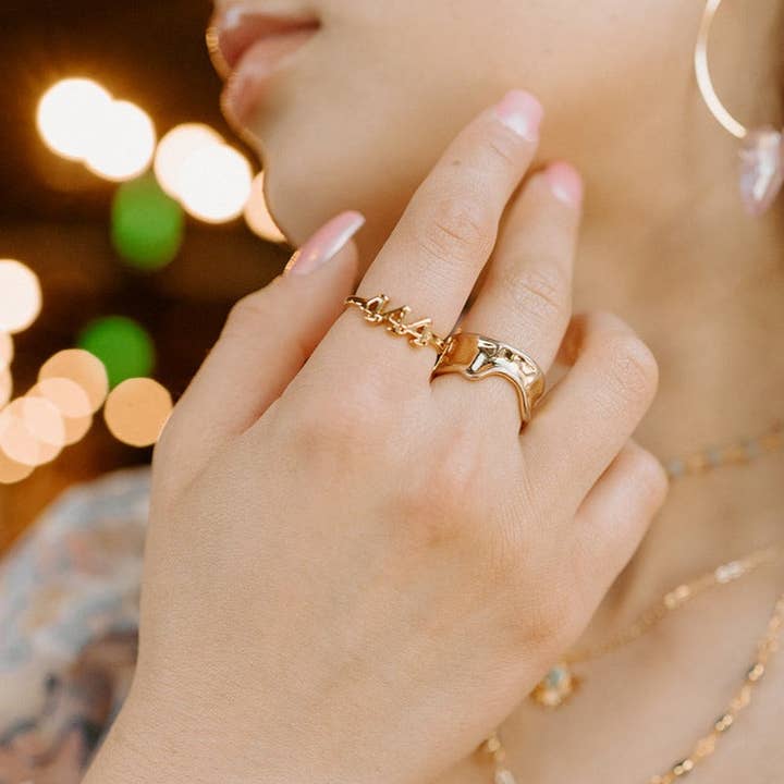 Bittersweet - Venta al por mayor Anillo de banda/apilable - Ángeles contigo | Pregúntale a tus guías espirituales