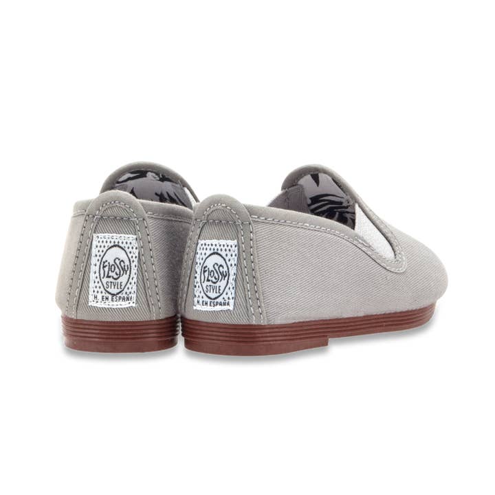 Chaussures à enfiler Pamplona Gris Enfant pour la vente par Flossy Shoes