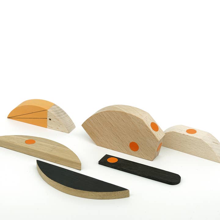 ESNAF TOYS - Wholesale Wood Toy - Kids - Wooden Toucan Decor – Handmade Magnetic Bird Gift2