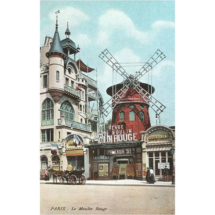 Found Image Press - Wholesale Stationery/Notecard Set - Greeting Card PS-15 Moulin Rouge