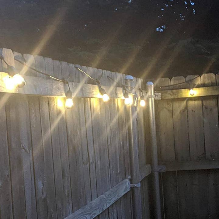 OutdoorSolarOutlet - Wholesale String lights - Ambience Pro - Anti Glare, Beautiful Gold Tip Outdoor String Lights Patio Lights Dimmable LED Bulbs - 48 Ft5