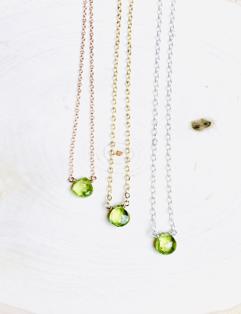 Blue Soul Designs - Wholesale Halskettinghanger - Lola ketting - Peridoot1