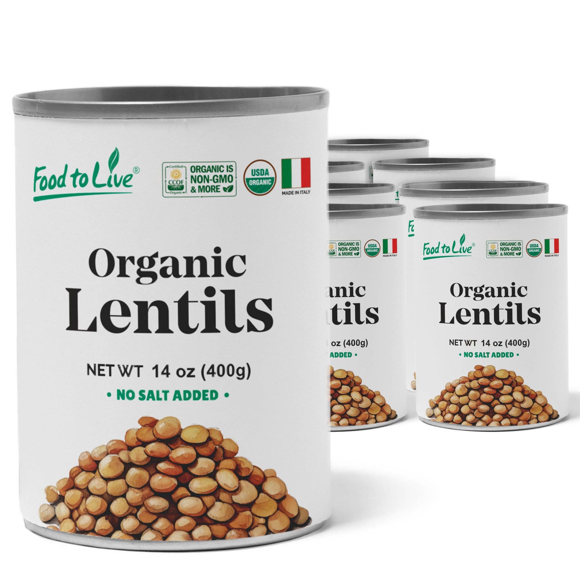 Food To Live - Vendita all'ingrosso Fagioli - Lenticchie in Scatola Biologiche – Non Salate, Non-OGM, Vegane – di Food to Live8
