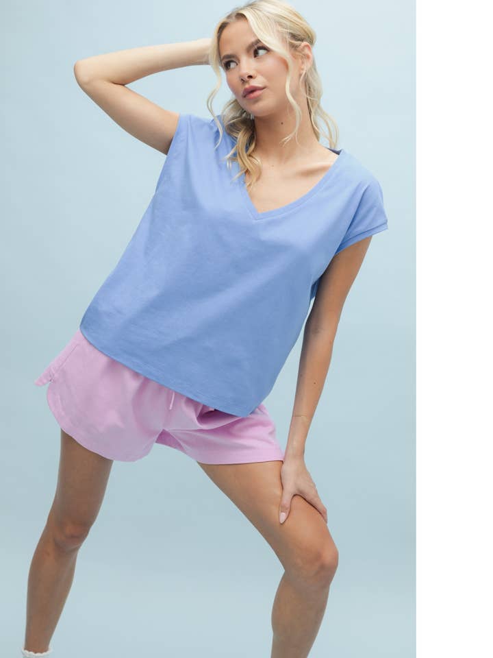 BASIC-MUSKELTOP MIT V-AUSSCHNITT/WL25-10186 für den Großhandel von Wishlist Apparel