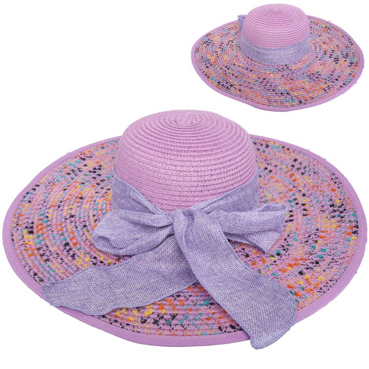 SP Sophia Collection - Wholesale Straw Hat - Women's - Floppy Oversized Wide Brim Straw Woven Sun Hat
