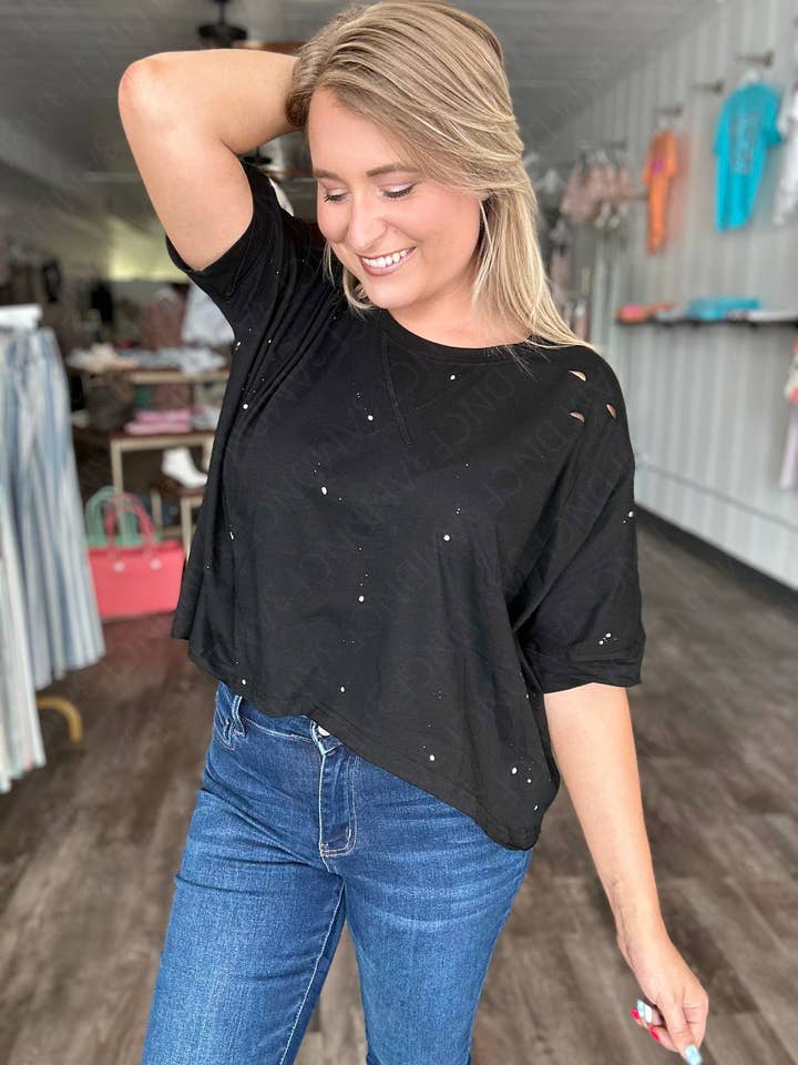 Forever3AM - Wholesale T-Shirt - Women's - Addison paint splatter and distressed tshirt5