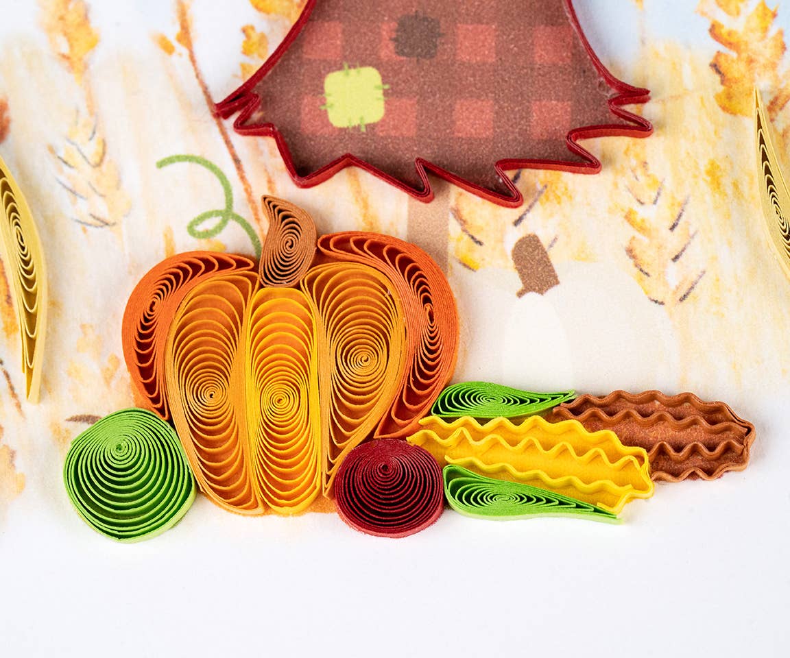 Quilling Card – wholesale Everyday greeting card – Quilled Scarecrow Greeting Card2