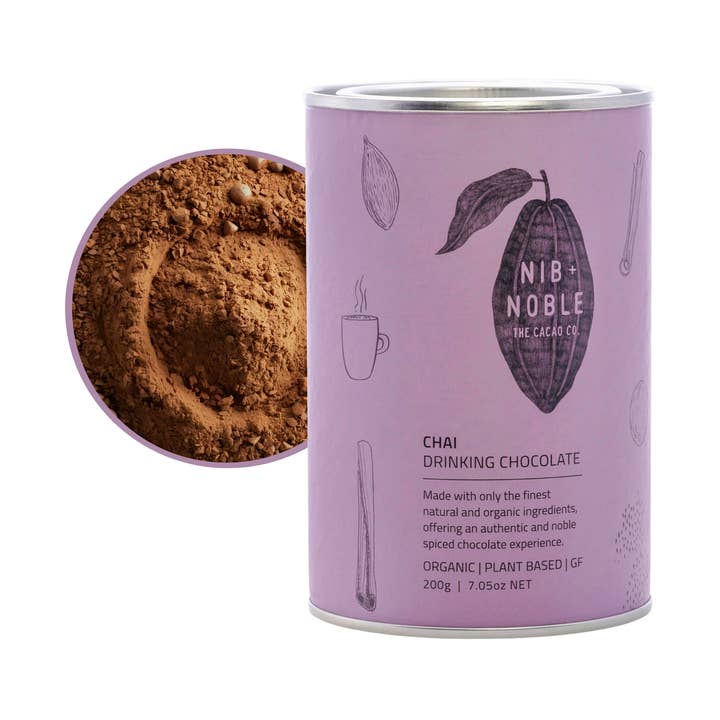 200 g de chocolat à boire biologique Chai pour la vente par Prana Chai