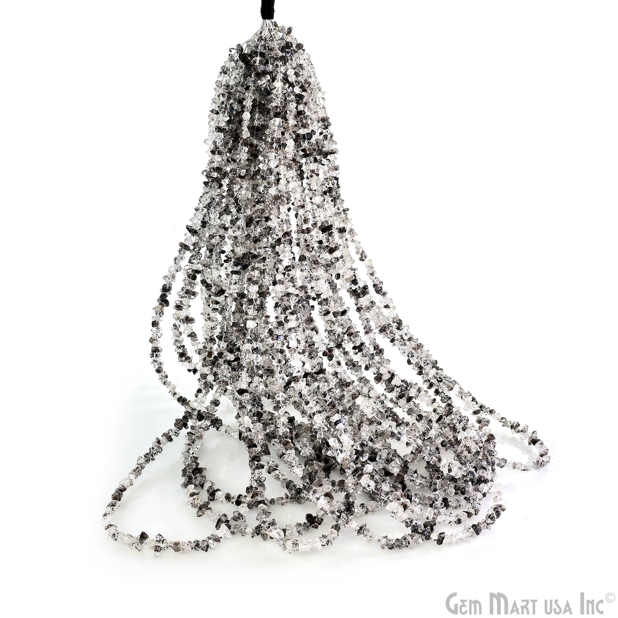 GemMartUSA - Wholesale Beads - Herkimer Diamond Chip Beads, Natural Gemstone, 16 Inch6