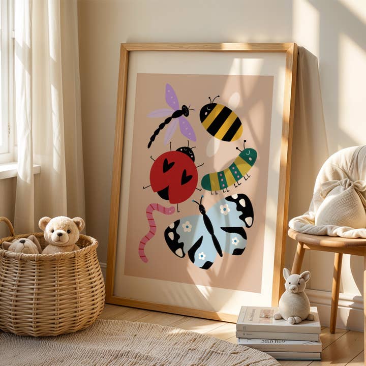 Emmy James Studio – wholesale Art print – Colourful Bug Art Print8