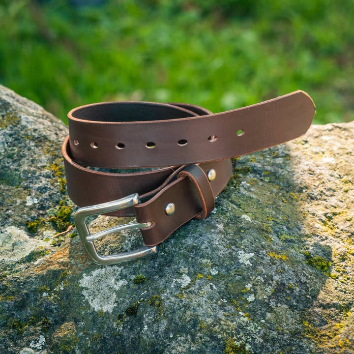 Journeyman Handcraft β wholesale Belt β Unisex β Brown Leather Belt | Stainless Buckle4