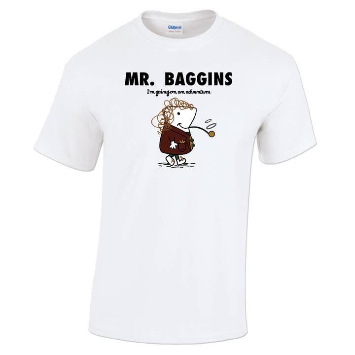 PIGMENTIFY - Wholesale T-Shirt (Graphic) - Men's - Mens Baggins Parody Movie Spoof Art T-Shirt
